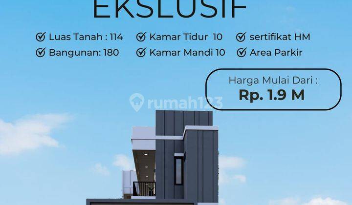 2lantai,10 Kamar,rumah Kost Modern Selangkah Ke Kampus Undip Semarang  2