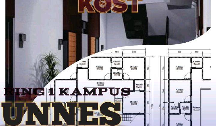 12 Kamar,strategis Lokasi,rumah Kost,ring 1 Kampus Unnes 1