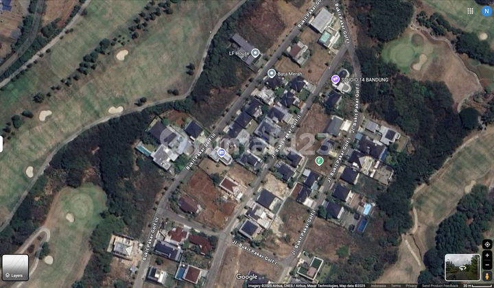 Tanah Dijual Resor Dago Pakar, Bukit Pakar Golf, Bandung. Nego