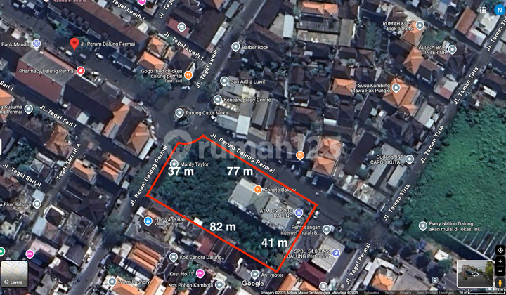 Tanah Dijual 3000 m2 Jl Dalung Permai, Badung, Denpasar. Nego Tanah Dijual 3000 m2 Jl Dalung Permai, Badung, Denpasar. Nego