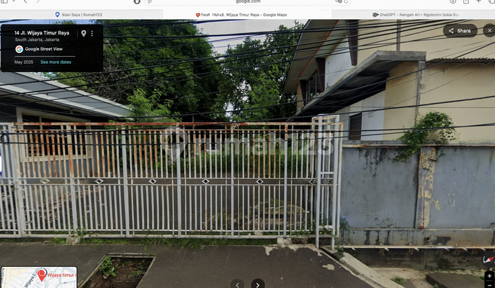 Rumah Dijual Jl Wijaya Timur Raya Keb. Baru, Jakarta Selatan.