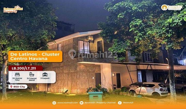 Rumah Di Bsd Delatinos Tangerang 2 Lantai Hook Bagus Siap Huni 1