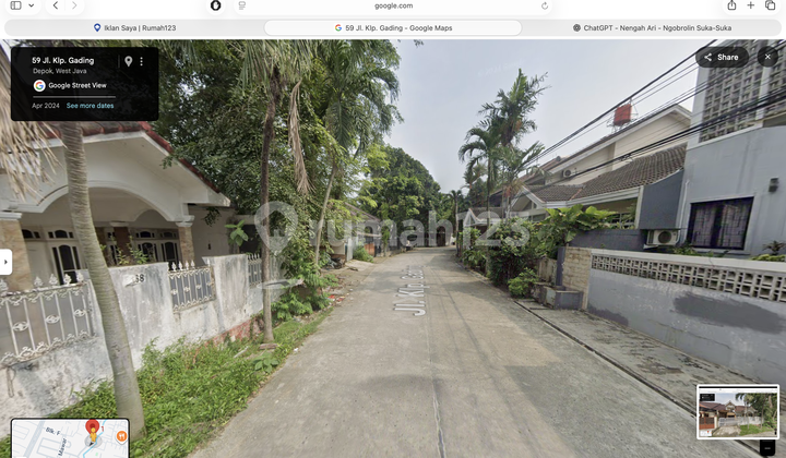 Rumah Dijual Lembah Cinere Indah, Depok. Aset Bank. bisa Nego! 2