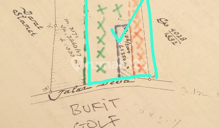 Tanah Dijual 1600 m2 Jalan Kebayunan, Tapos, Depok. Harga Nego