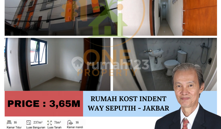 For Sale Indent Kost House, Way Seputih, Tanjung Duren, Grogol Petamburan - West Jakarta 1