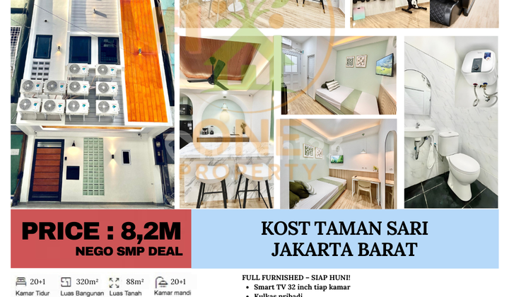 Sell, Ma'am! Strategic Boarding House Right in Front of MRT Taman Sari Station - West Jakarta! Exclusive Boarding House Full Occupancy - Income 54 Million/Month! 1