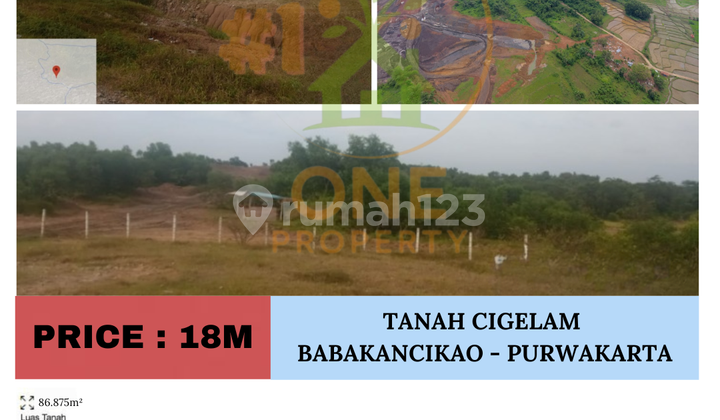 Dijual Tanah di Cigelam, Babakancikao, Purwakarta - Jawa Barat 1
