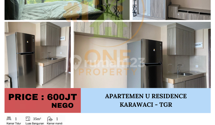 For Sale Apartment U Residence 1, Lippo Karawaci, Klapa Dua - Tangerang