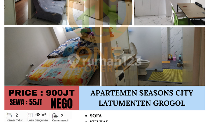 For Sale: Seasons City Apartment, Latumenten, Grogol - West Jakarta