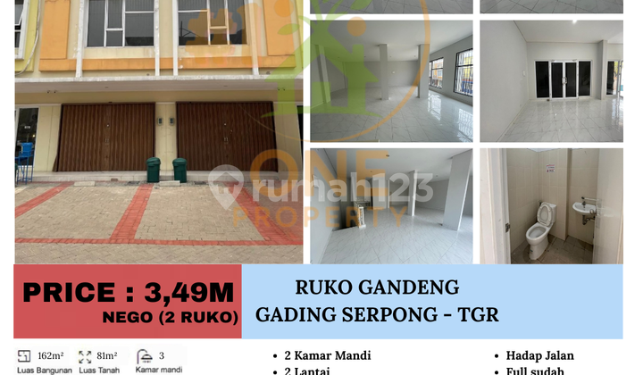 Dijual Cepat BU!! Ruko Gandeng Gading Serpong - Tangerang