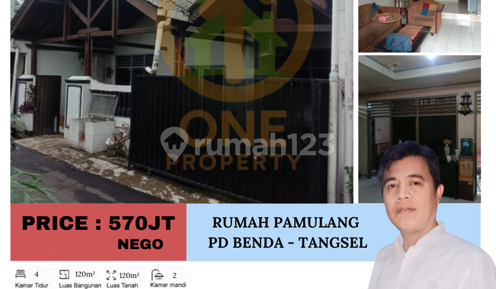 Dijual Rumah di Pamulang, Pd Benda - Tangerang Selatan