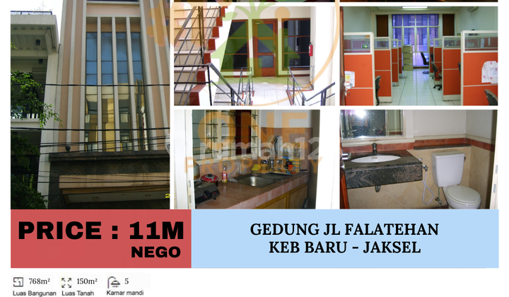 For Sale Building on Jl Falatehan, Kebayoran Baru, South Jakarta For Sale Building on Jl Falatehan, Kebayoran Baru, South Jakarta
