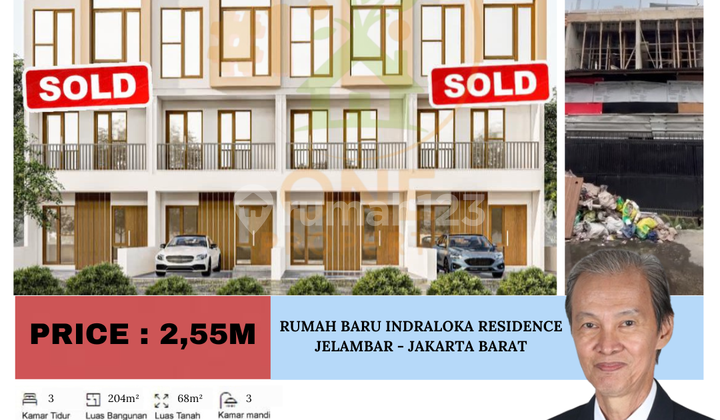 For Sale New House Indraloka Residence Jelambar - West Jakarta 1