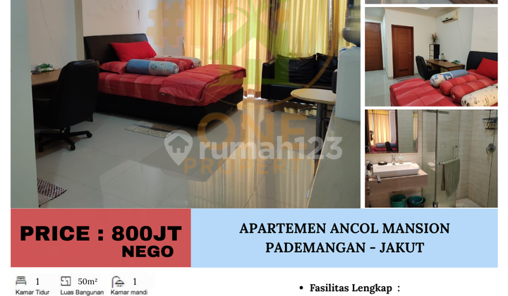 For Sale Ancol Mansion Apartment, Pademangan - North Jakarta