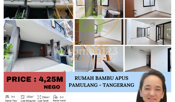 Dijual Rumah Bangunan Baru di Bambu Apus, Pamulang - Tangerang Selatan