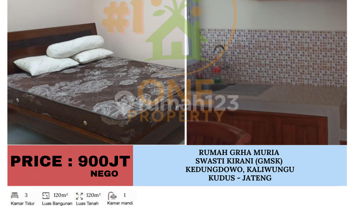 Dijual Rumah Grha Muria Swasti Kirana (GMSK), Kedungdowo, Kaliwungu - Kudus