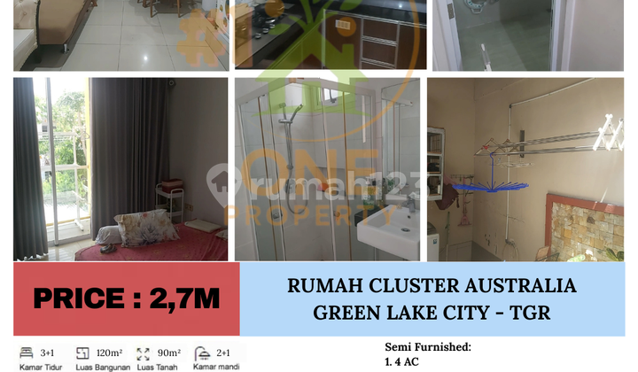 Dijual Rumah di Green Lake, Petir, Cipondoh - Tangerang