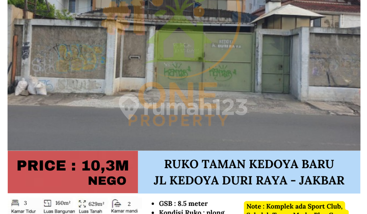 For Sale: Shop House in Taman Kedoya Baru, Jl Kedoya Duri Raya, Kedoya Selatan - West Jakarta 1