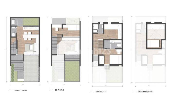 Rumah 3 Lantai Bagus Furnished Dekat Tol Serbaraja Dan Cartenz Mall di Bsd Green Wich, Tangerang 2