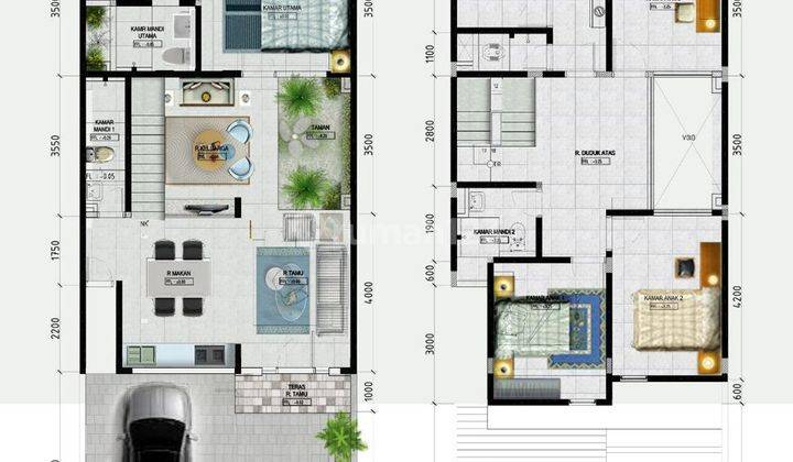 Rumah Baru 2 Lantai Semi Furnished Dekat Sekolah Cikal Dan Stella Maris di Bsd Sevilla, Tangerang 2