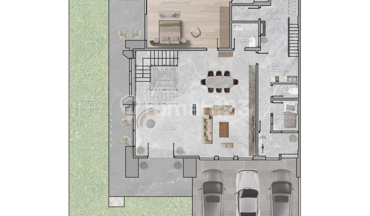 For Sale Luxury 3-Story House in Green Wich Cluster BSD 2