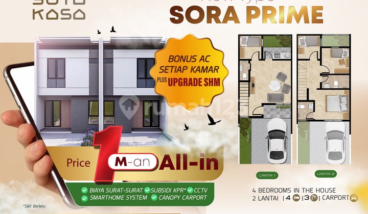 Suta Kasa New Tipe Sora Prime, 4 Bedrooms in the house. Rumah Eksklusif Dekat Pik2 Dan Bandara Soetta Suta Kasa New Tipe Sora Prime, 4 Bedrooms in the house. Rumah Eksklusif Dekat Pik2 Dan Bandara Soetta