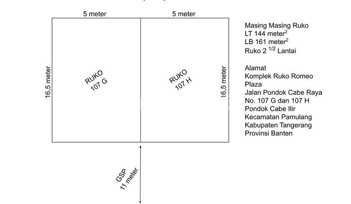 For rent 17; 2 Adjacent Shophouses in Romeo Plaza Shophouse Complex 2