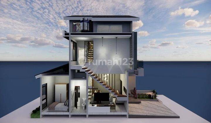 Rumah Asri 2,5 Lt Mezanine 5jt Free Biaya2 Tol P. Cabe Serpong  2