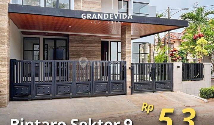 Dijual Rumah Semifurnished Di Bintaro Sektor 9 Dlm Komplek Besar 1