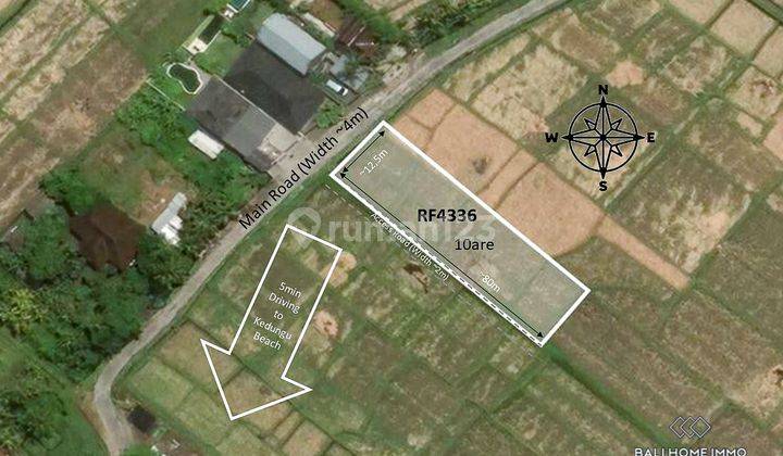 Dijual 10 Are Tanah Dengan Pemandangan Sawah Di Kedungu Bali Rf4336 1