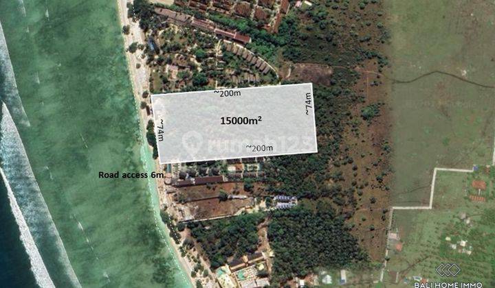 DIJUAL HAK MILIK TANAH TEPI PANTAI DI GILI TRAWANGAN - RF4031 1