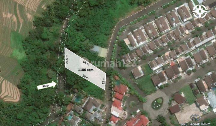 Dijual Hak Milik 11 Are Tanah Dengan Pemandangan Sungai Di Cemagi Sisi Utara Rf4824 1