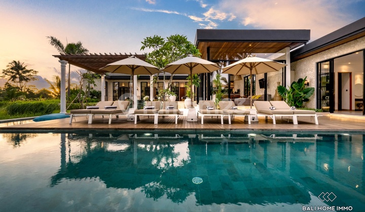 Luxury 6-Bedroom Villa with Rice Field and Forest Views for Sale in Ubud - Rf9069