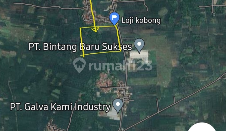 Tanah Industri dgn akses TOL 7