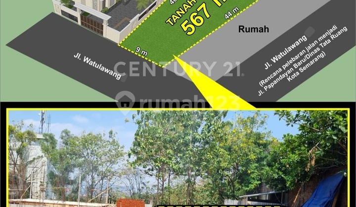 Tanah Watulawang Jalan Papandayan Gajahmungkur Kota Semarang 2