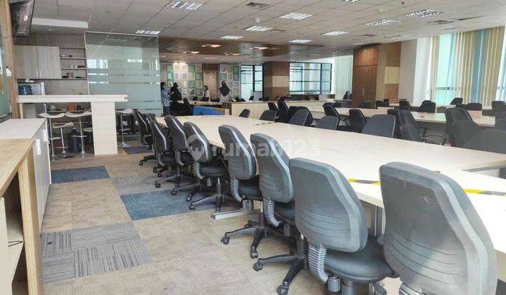 Sewa Kantor Full Furnish 645 M2 di Lippo Kuningan, Strategis, Nego 1