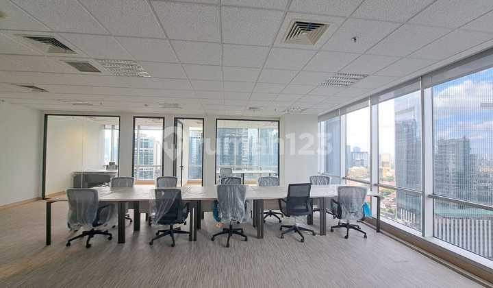 Office Rental 118 m2 Brand New Furnished in Sun Life Mega Kuningan Tower