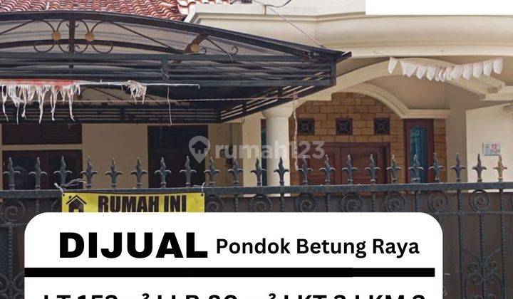 DIJUAL Rumah Siap Huni di Jalan pondok Betung raya 1