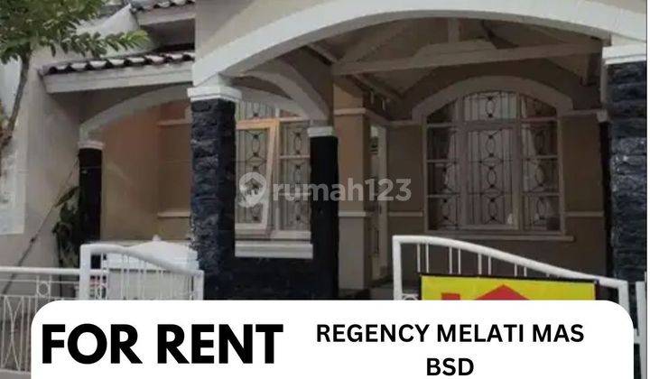 Disewakan Rumah 1 Lantai Semi Furnished Di Regency Melati Mas Bsd 1