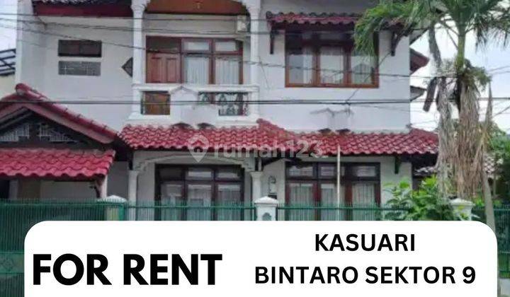 Disewakan Rumah Hoek 2 Lantai Semifurnished Di Bintaro Sektor 9 1