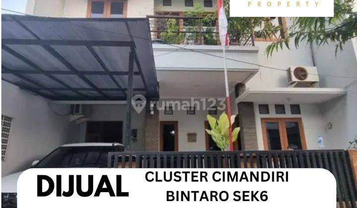 Dijual Rumah 2 Lantai Shm Di Cluster Cimandiri Bintaro Jaya Sektor 6 1