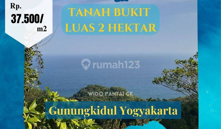 Di Jual Tanah Pantai Bukit, Datar, Tebing Gunungkidul Yogyakarta 1