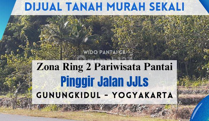 Jual Tanah Pantai Berbukit Pinggir Jalan Jjls Dekat Pantai Baron 1