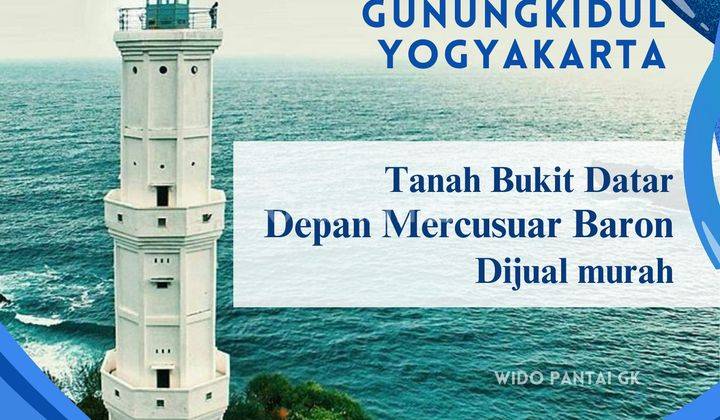 Jual Tanah Pantai Bukit Datar Samping Mercusuar Gunungkidul Yogyakarta 1