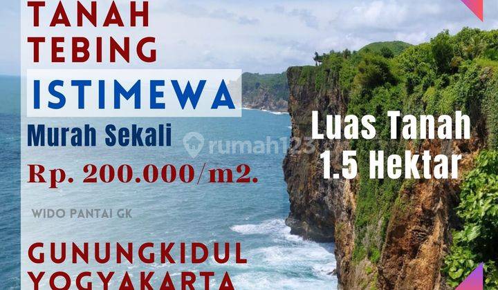 Dijual Tanah Murah Pantai Tebing Istimewa Gunungkidul Yogyakarta 1