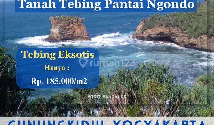 Dijual Tanah Tebing Murah Pantai Ngondo Gunungkidul Yogyakarta 1