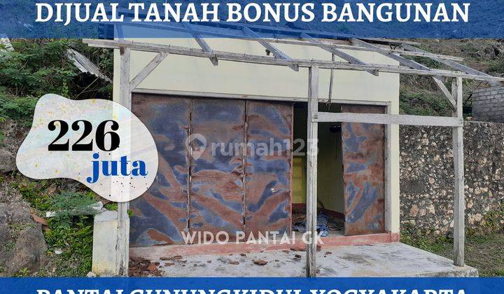 Dijual Tanah Pantai Bonus Bangunan di Pantai Gunungkidul Yogyakarta 1