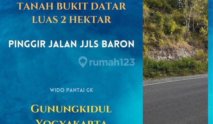 Dijual Tanah Pantai Bukit Pinggir Jalan Jjls Dekat Pantai Yogyakarta 1