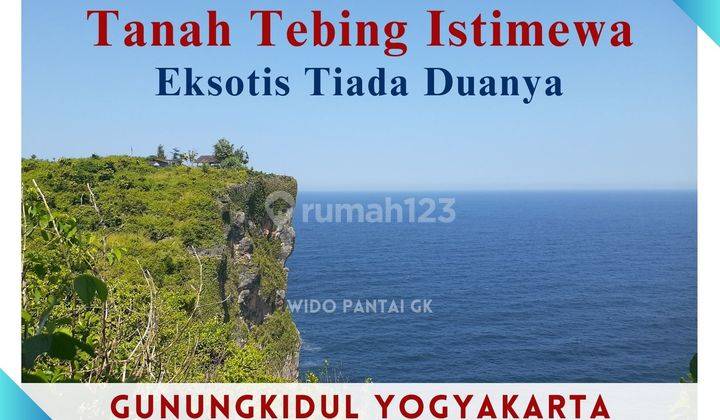 Jual Tanah Tebing Pantai Murah Istimewa Gunungkidul Yogyakarta 1