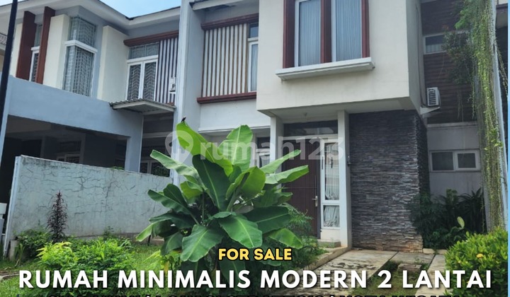 rumah di kota wisata minimalis modern 2 lantai siap huni 1